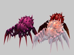 low poly 3d monster - poisonous spider 3Dモデル