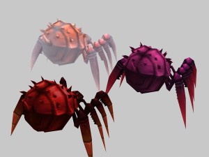 low poly 3d monster - poisonous spider 3Dモデル
