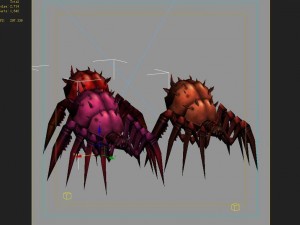 low poly 3d monster - poisonous spider 3Dモデル