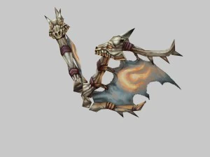 low poli 3d potw&oacute;r - skrzydła diabła Model 3D