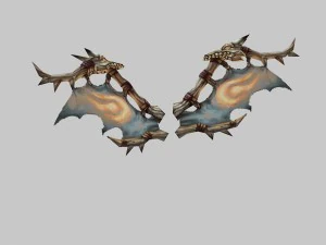 low poli 3d potw&oacute;r - skrzydła diabła Model 3D