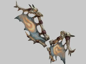 low poli 3d potw&oacute;r - skrzydła diabła Model 3D