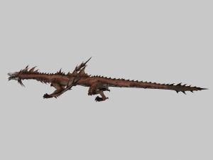 low poly 3d monster - flying beast 3D Model