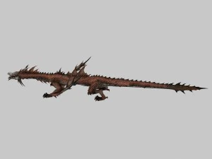 low poly 3d monster - flying beast 3D Model