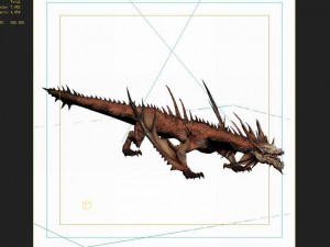 low poly 3d monster - flying beast 3D Model