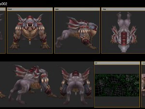 low poly 3d monster - fertilizer 3D Model
