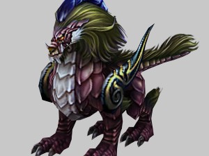 monster - pink the mythical wild animal 02 Modello 3D