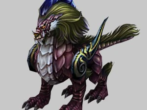 monster - pink the mythical wild animal 02 3D Model