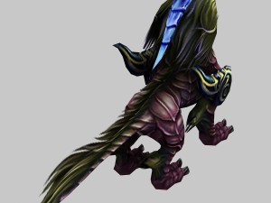monster - pink the mythical wild animal 02 Modello 3D