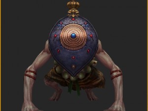 low poly 3d monster - the walker 3Dモデル