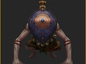 low poly 3d monster - the walker 3D Model