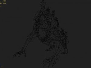 low poly 3d monster - the walker 3Dモデル