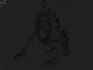 low poly 3d monster - the walker 3D Model