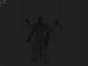 low poly 3d monster - voldemort Modelo 3D