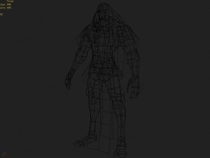 low poly 3d monster - floatation 3D Model