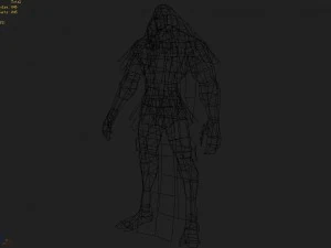 low poly 3d monster - floatation 3D Model