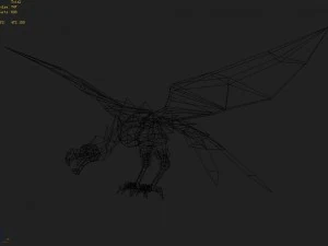 low poly 3d monster - heartbreaker 3D Model
