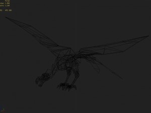low poly 3d monster - heartbreaker 02 3D Model