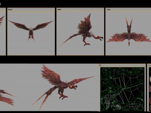 low poly 3d monster - heartbreaker 02 3D Model