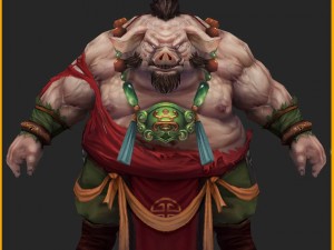 low poly 3d monster - grand 03 Modello 3D