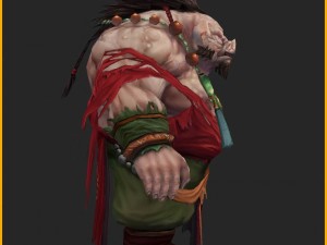 low poly 3d monster - grand 03 Modello 3D