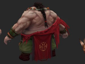 monstro 3d de baixo poli - grande 03 Modelo 3D