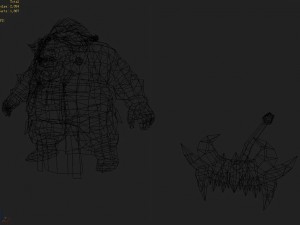 low poly 3d monster - grand 03 Modello 3D