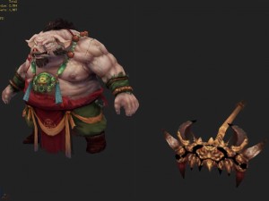low poly 3d monster - grand 03 Modello 3D