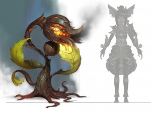 low poly 3d monster - attack - plant 3Dモデル