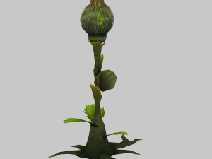 low poly 3d monster - attack - plant 3Dモデル