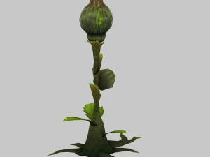 low poly 3d monster - attack - plant 3D Model