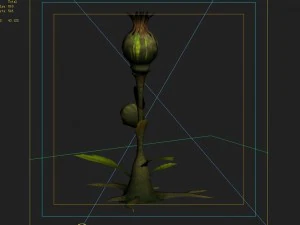 low poly 3d monster - attack - plant 3D Model