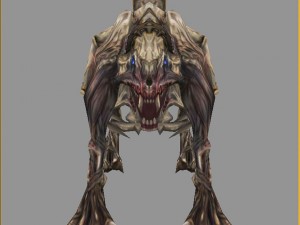 low poly 3d monster - bones 3D Модель