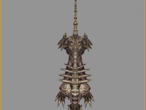 low poly 3d monster - bones 3D Модель