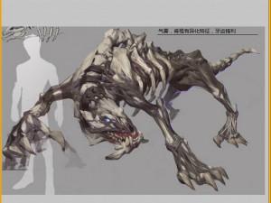 low poly 3d monster - bones 3D Модель
