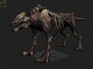low poly 3d monster - bones 3D Модель