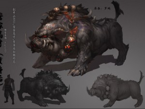 low poly 3d monster - butler gaocai 03 3D मॉडल