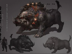 低ポリ 3D モンスター - バトラー ガオカイ 03 3Dモデル