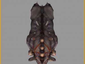 low poly 3d monster - butler gaocai 03 3D 모델