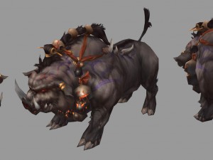 low poly 3d monster - butler gaocai 03 3D 모델