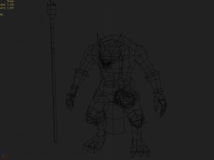 low poly 3d monster - irrigation 3D Model