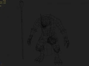low poly 3d monster - irrigation 3D Model