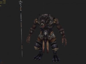 low poly 3d monster - irrigation 3D Model