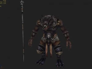 low poly 3d monster - irrigation 3D Model