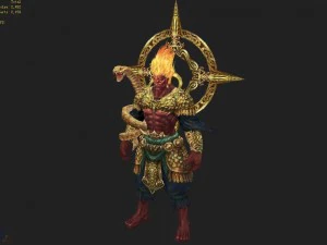 low poly 3d monster - eyesight 3D Model