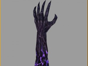 low poly 3d monster - ghostly hand 3D Модель
