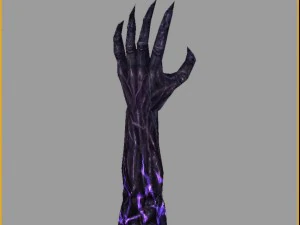 low poly 3d monster - ghostly hand 3D Model