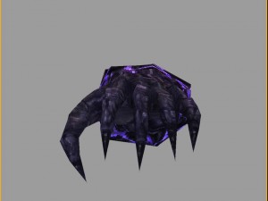 low poly 3d monster - ghostly hand 3D Модель
