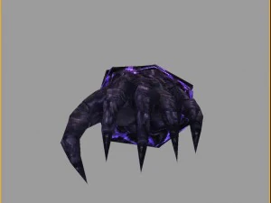 low poly 3d monster - ghostly hand 3D Model