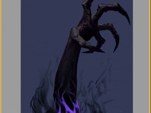 low poly 3d monster - ghostly hand 3D Модель
